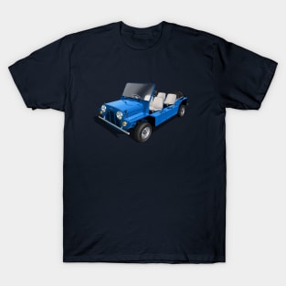 Austin Mini Moke in blue T-Shirt